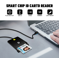 Lector de tarjetas USB ZOWEETEK contacto EMV ID IC SIS tarjeta CAC lector pago Banco/Débito/lector de tarjetas de crédito escritor para Windows MAC OS