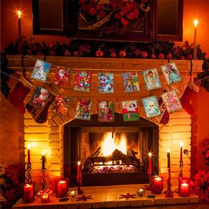 Vente en gros de bannières de décoration de Noël personnalisées pour le Nouvel An Drapeaux de Noël pour la décoration - Product Image 3