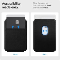Cartera de Cuero con Microfibra Magnética MagSafe y Logotipo Personalizado, para iPhone 17 16 15 14 13 12 11, Soporte Plegable para Teléfono, Delgada, con Protección RFID para Tarjetas