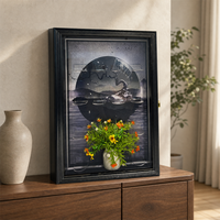 Nouveauté : Cadre photo style européen, boîte à ombre 3D avec éclairage LED