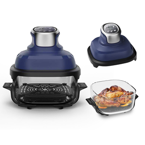 Nouvel Arrivage Friteuse à Air Luxe 4,2 L en Verre, Contrôle Numérique Intelligent, pour la Cuisine Domestique, Multilingue, Forme Carrée - Product Image 1