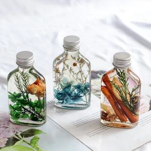 Vente en gros 100ml 200ml 250ml <span class=keywords><strong>Bouteille</strong></span> en verre d'essence de ménage Spécimen de plante <span class=keywords><strong>Bouteille</strong></span> en verre Décoration florale - Product Image 2