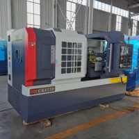 Riel duro grande automático CK6150 Motor único 8-Axis GSK Control Cama plana Torno CNC horizontal de frecuencia variable de tres velocidades