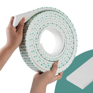 Moderno autoadesivo EVA 3D pannelli murali design minimalista Peel & Stick <span class=keywords><strong>modanatura</strong></span> strisce piatte per decorazioni murali per ville hotel - Product Image 4