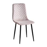 Maroc crème dossier haute couture velours chaise de salle à manger bonne mousse beauté tissu chaise salle à manger luxe solide chaise de salle à manger