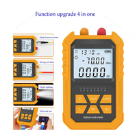 Caili Nouveau Testeur de Puissance Optique Stylo Lumineux Rouge Orange 4-en-1 Haute Précision Mini Testeur de Fibre Optique FTTH 5km/15km