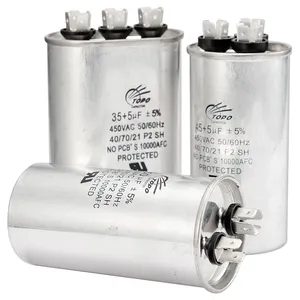 Condensador de BOPP metalizado para enfriador de aire y agua, Motor de CA, sh rohs Cbb65, precio de fábrica, venta al por mayor