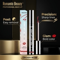 Crayon à lèvres peel-off mat waterproof, gloss longue tenue, crème à lèvres anti-transfert pour des lèvres pulpeuses