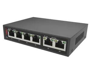 4 Port Ethernet Switch ONV 10/100/1000M 6 Port Poe Switch With 4 Gigabit Poe Port And 2 Gigabit Uplink Ethernet Unmanaged Smart Switch