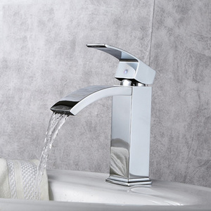 Hotaan nero opaco rubinetto per lavabo rubinetto per acqua rubinetto per bagno in ottone bianco massiccio acqua calda e fredda - Product Image 2