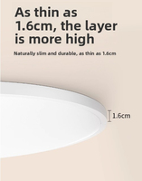 Plafonnier LED intelligent de haute qualité, étanche IP65, 12W 18W 24W 40W 56W 6000K, dimmable, anti-poussière, anti-corrosion, pour bureau et maison