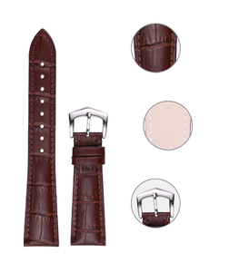 Da Chính Hãng Ban Nhạc Đồng Hồ Tương Thích Cho <span class=keywords><strong>Patek</strong></span> Philips Cá Sấu Mô Hình Bò Da Dây Đeo Đồng Hồ Với Khóa 19 20 21 22Mm - Product Image 3