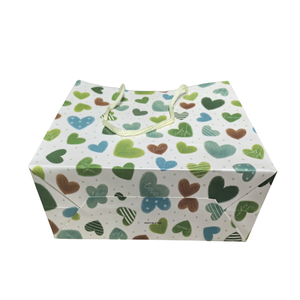 Phổ phong cách trắng cardpaper Giày Túi với dây rút xử lý tùy chỉnh thiết kế cho mỹ phẩm quà tặng quần áo mua sắm bao bì - Product Image 4