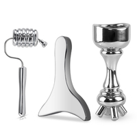 Ensemble de madérothérapie laminée anti-cellulite, outils de cryothérapie métalliques colombiens, rouleau de massage facial