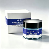 Krim Regeneratif MRUIS GHK-CU SNAP-8 Peptide Anti-Kerut Pengencang Perbaikan Kulit Mencerahkan Pelembab Wajah OEM Grosir