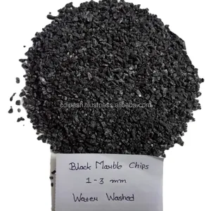 Máquina natural para lavado al agua y triturado de granito, chips de migas de mármol negro, tamaño de 1-3mm, fabricante y venta al por mayor