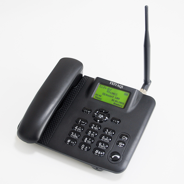 High Quality dual sim card Fixed Wireless Desktop telephone gsm cordless Phone telephone set for office and home use