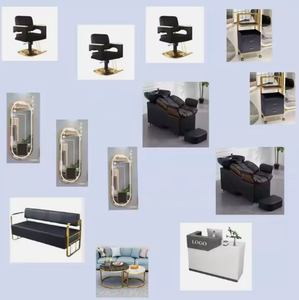 Sang Trọng <span class=keywords><strong>L</strong></span> Tóc Salon Đồ Nội Thất Thiết <span class=keywords><strong>L</strong></span>ập Thiết Bị Vàng Đen Trắng Vàng Vẻ Đẹp Hiệu Cắt Tóc Dầu Gội <span class=keywords><strong>L</strong></span>àm Móng Tay Ghế Và Gương Thiết <span class=keywords><strong>L</strong></span>ập Cho Bán - Product Image 3