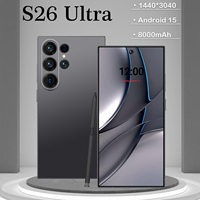 Smartphone 5G Original S26 Ultra 22 Go + 1 To Grande Mémoire Double Appareil Photo 78MP+108MP Deca Core Écran 6,9 Pouces Double SIM Téléphone Débloqué