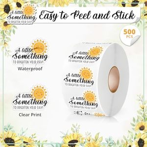 Autocollants ronds adhésifs imperméables pour étiquettes professionnelles, emballages artisanaux et cartes de remerciement pour anniversaires/mariages - Design mignon en papier - Product Image 4