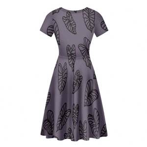 <span class=keywords><strong>Abiti</strong></span> <span class=keywords><strong>da</strong></span> <span class=keywords><strong>sera</strong></span> Mini gonne a maniche corte Dropshipping con stampa foglia Kalo abito stampa donna stampa su richiesta abbigliamento moda Casual per feste - Product Image 2