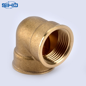 Phụ Kiện Nén Elbow Chất Lượng Tốt Nhất 90 Độ Phù Hợp/Đồng Thau Cơ Sở Dầu Khí Nước Màu Vàng Đồng Thau Màu Nam Quảng Trường Bằng ISO 9001 - Product Image 3