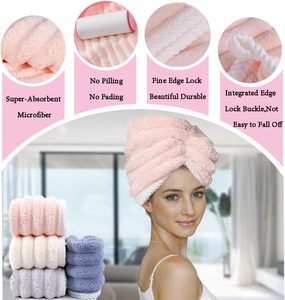 Serviette de salon légère en microfibre avec logo personnalisé, grande taille, douce, séchage rapide, pour femmes, turban pour cheveux mouillés, bonnet de séchage capillaire - Product Image 4