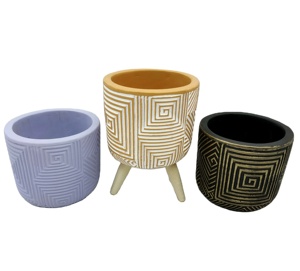 Moules à vase en béton rond personnalisés, décoration de la maison, bricolage, <span class=keywords><strong>pot</strong></span> de fleurs en béton géométrique - Product Image 6