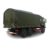 1suzu mobil mobil truk pengangkut tunggal 8m 6x4 mesin Diesel tubuh nampan kargo 8-speed dongfeng 6x6 barang Van pagar transportasi