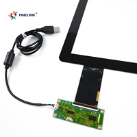FINELINK – écran tactile capacitif Ip65 de 13.3 pouces G + G pour moniteur POS