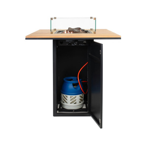 Mesa de <span class=keywords><strong>Chimenea</strong></span> a Gas, Construcción de Hierro, Calentador Portátil para Interiores/Exteriores con Pinchos, Recubrimiento en Polvo, para Jardín y Fiestas - Product Image 5