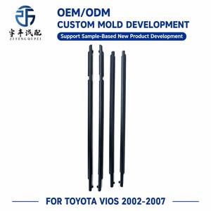 Moulures de garniture de vitre de porte avant et arrière extérieures pour Toyota Vios <span class=keywords><strong>2002</strong></span> 2003 2004 2005 2006 2007 XP40 NCP42, lot de 4 joints d'étanchéité OEM - Product Image 4