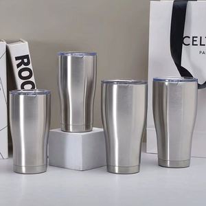Blank Sublimatable 30oz Curved Tumbler Custom logo Car Holder Fit Thermal Drink <b>Mug</b> - Product Image 2