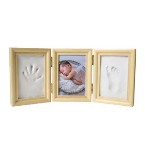 婴儿手印套件婴儿室装饰框包括适合新生儿的无毒粘土婴儿淋浴礼品