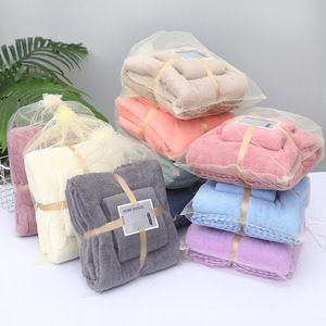 Ensemble de serviettes de bain pour bébé à séchage rapide avec logo personnalisé, cadeau de <span class=keywords><strong>mariage</strong></span>, fournisseur de serviettes douces, <span class=keywords><strong>serviette</strong></span> de bain en polaire corail de luxe - Product Image 4