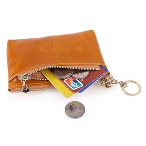 Hot Sale <b>Small</b> Pocket Coin <b>Purse</b> Top Grain Leather Wallet - Product Image 4