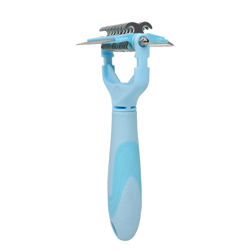 Blue-green hair cutting knife