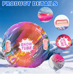 Tube de neige <span class=keywords><strong>gonflable</strong></span> pour le camping d'hiver, traîneaux de neige en PVC épais et résistant - Product Image 3