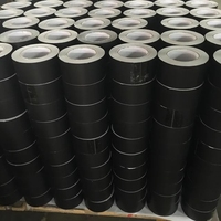 Ruban adhésif en aluminium noir mat, adhésif acrylique, résistant à la chaleur, résistant aux UV, pour l'étanchéité des conduits HVAC, largeur personnalisée