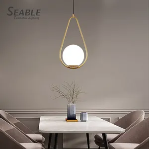 European style E27 brass raindrop shape small balcony gallery led chandelier light