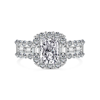 Dylam 925 Argent Sterling Zircone Cubique Rose Promesse Carré Cz Diamant Éternité Bande Alliance de Mariage pour Femmes