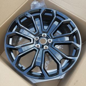 Jantes forgées sur mesure YQ de qualité supérieure 6061-T pour Defender <span class=keywords><strong>Range</strong></span> <span class=keywords><strong>Rover</strong></span> <span class=keywords><strong>Velar</strong></span> 21 22 23 24 pouces <span class=keywords><strong>Noir</strong></span> brillant PCD 108 120 - Product Image 1
