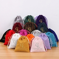 Sac Cadeau en Velours à Cordon Coulissant de 7x9 cm Personnalisé pour Emballage de Bijoux, Anneaux, Colliers et Boucles d'Oreilles