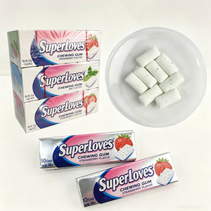 Chewing-<span class=keywords><strong>gum</strong></span> sans sucre fraîcheur menthe fraise, marque privée OEM, boîte de 30 pièces, vente en gros en vrac - Product Image 1