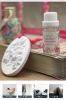 Bouteille en verre de parfum de décoration de maison de luxe diffuseur de roseau d'huile essentielle naturelle coffret cadeau de bougie parfumée d'aromathérapie