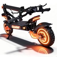 Patinete Eléctrico para Adultos, Motor de 1600W, Alcance de hasta 50 Millas y Velocidad Máxima de 40 MPH, Patinete Eléctrico Plegable Todoterreno de 11 Pulgadas para Adolescentes
