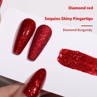 Vernis à ongles UV de haute qualité XEIJAYI 15ml, paillettes blanches et rouges, style français luxueux, nail art longue durée, fournitures pour ongles