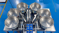 Machine d'emballage automatique à 6 vibrations pour le comptage et l'emballage de capsules de compléments alimentaires, machine d'emballage de sachets à 4 soudures latérales