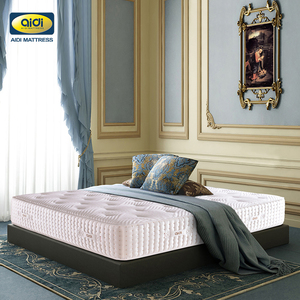 AIDI Guangdong Twin Knitted Fabric Hybrid Core Sleep Mattress For Double Bed Ripple Mattress White