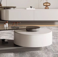 Meuble TV et table basse triangulaire en verre trempé rétractable pour petite maison et hôtel